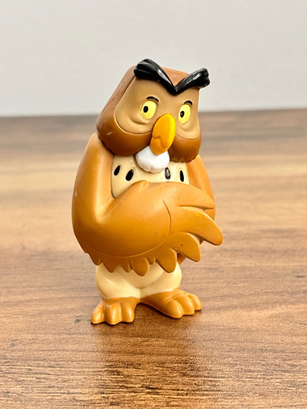 Disney Winnie the Pooh Brown Owl Toy Figure Figurine PVC Cake Topper Collectible
